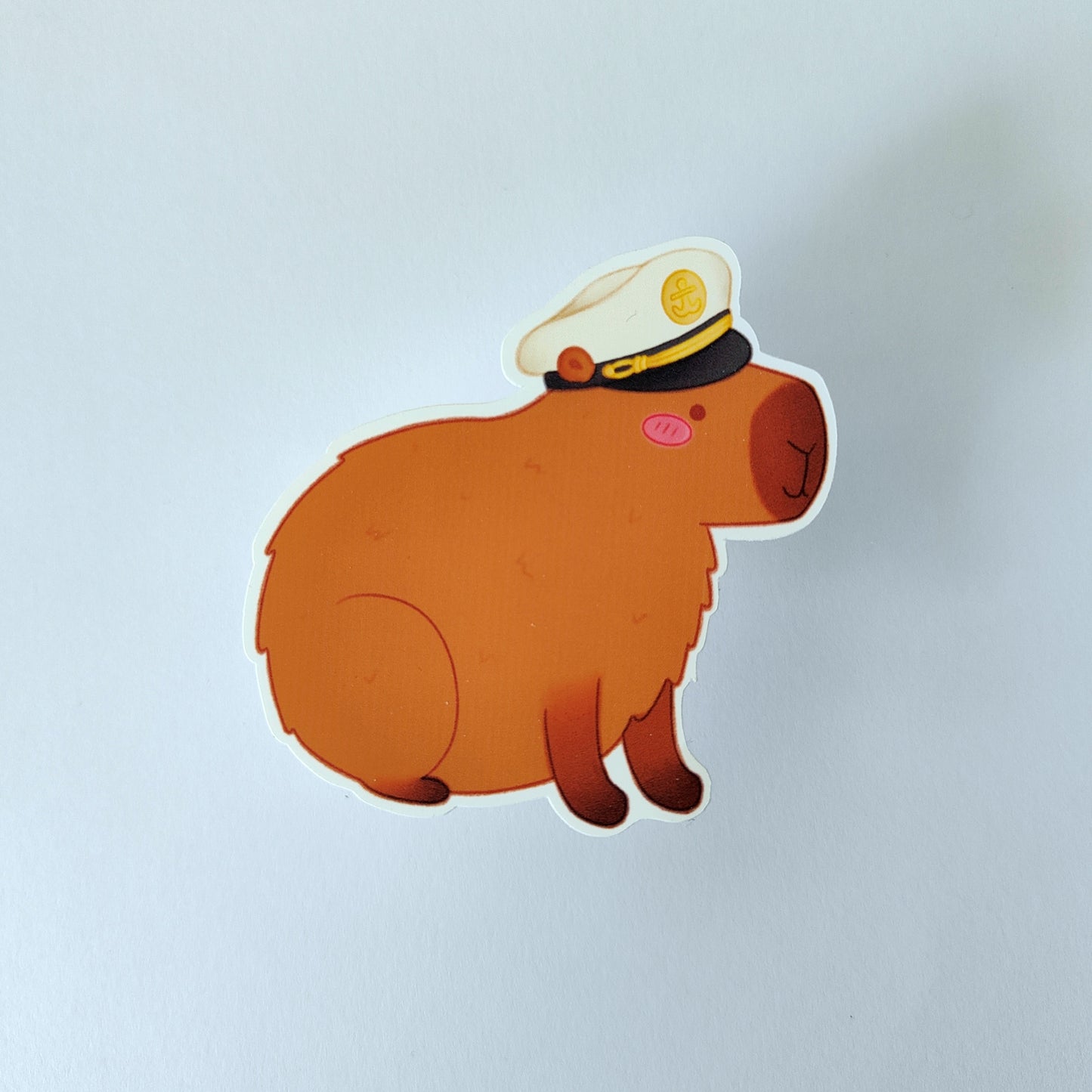 Cap-y-Bara Sticker: Cap'n Bara