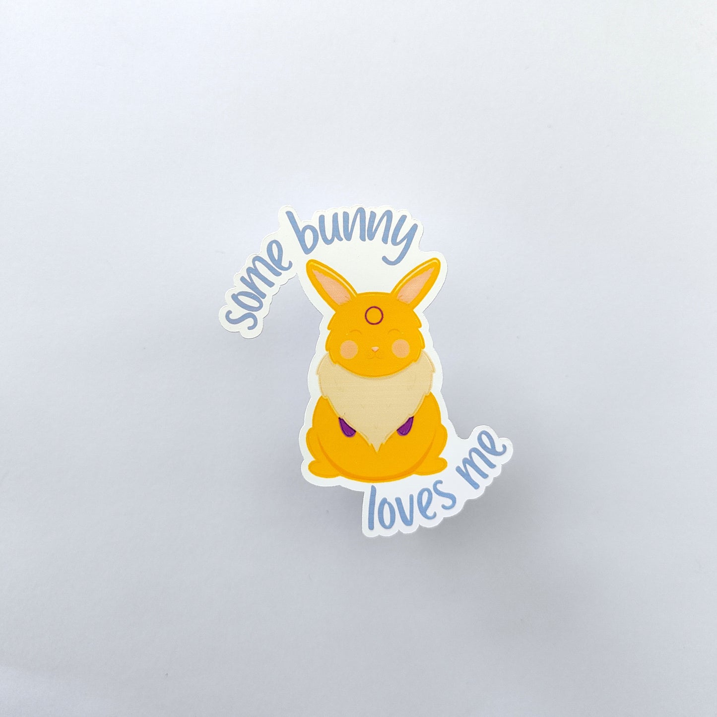 'Some Bunny Loves Me' Intersex Pride Sticker