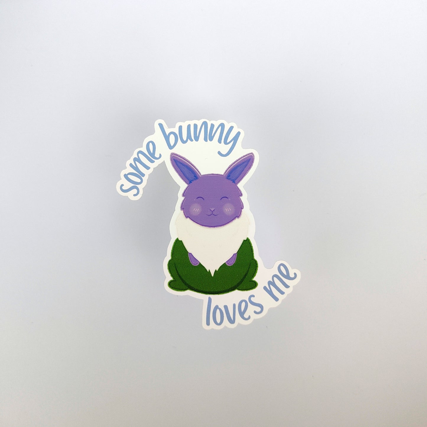 'Some Bunny Loves Me' Genderqueer Pride Sticker