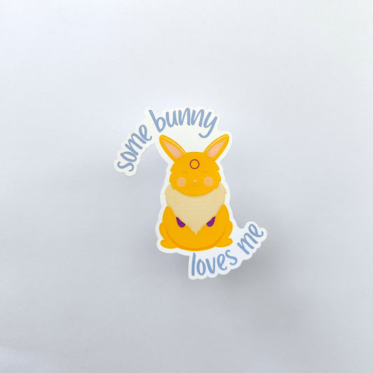 'Some Bunny Loves Me' Intersex Pride Sticker