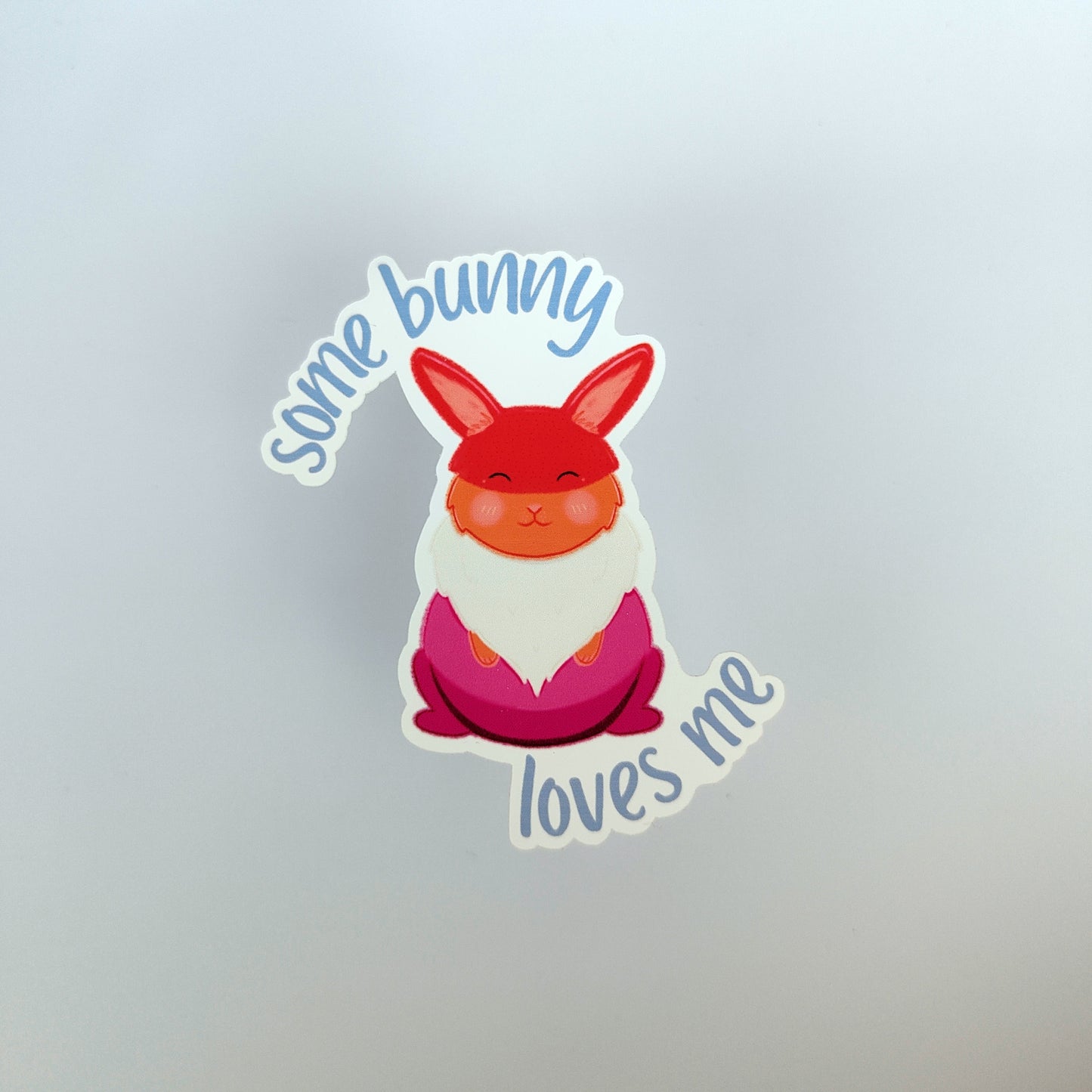 'Some Bunny Loves Me' Lesbian Pride Sticker