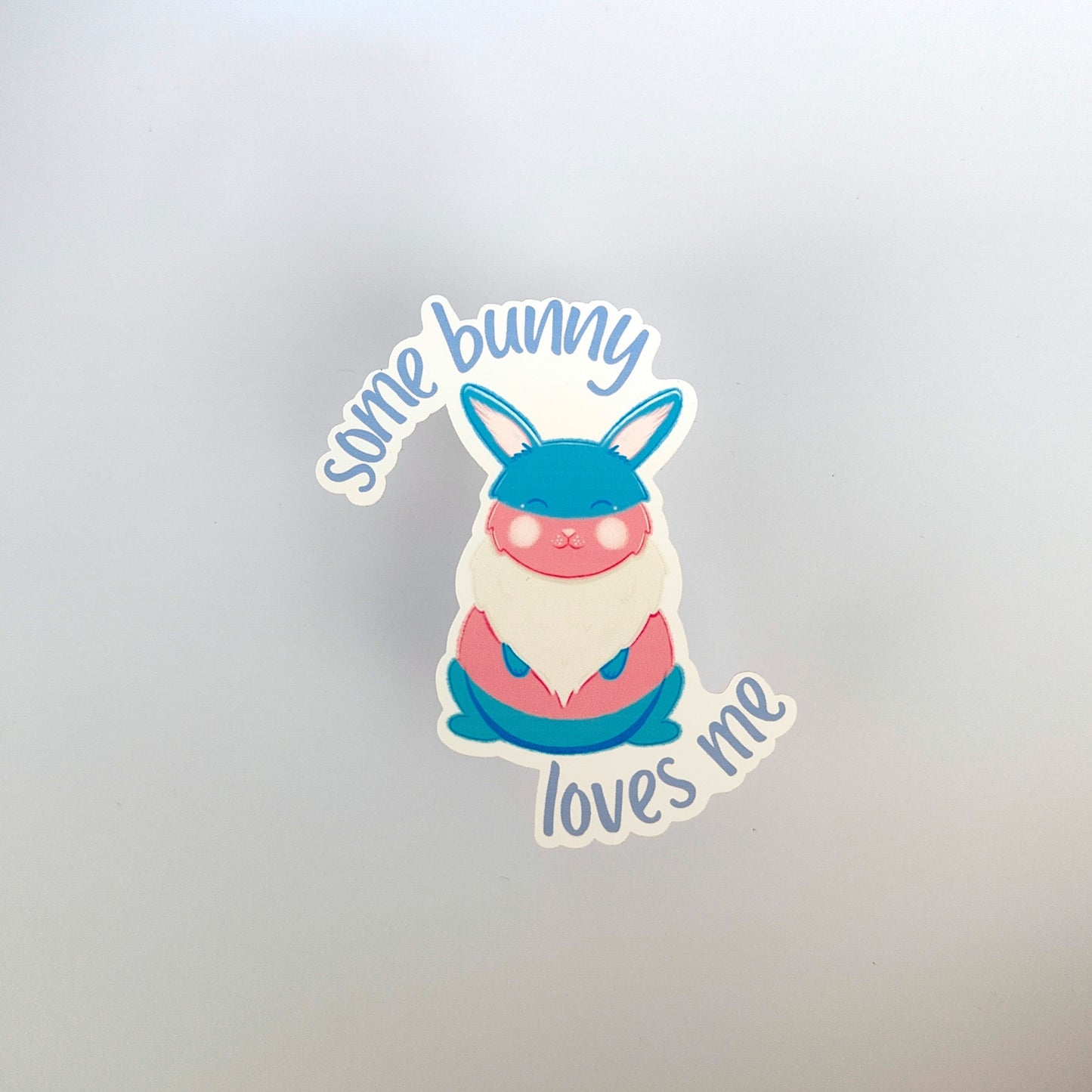 'Some Bunny Loves Me' Trans Pride Sticker