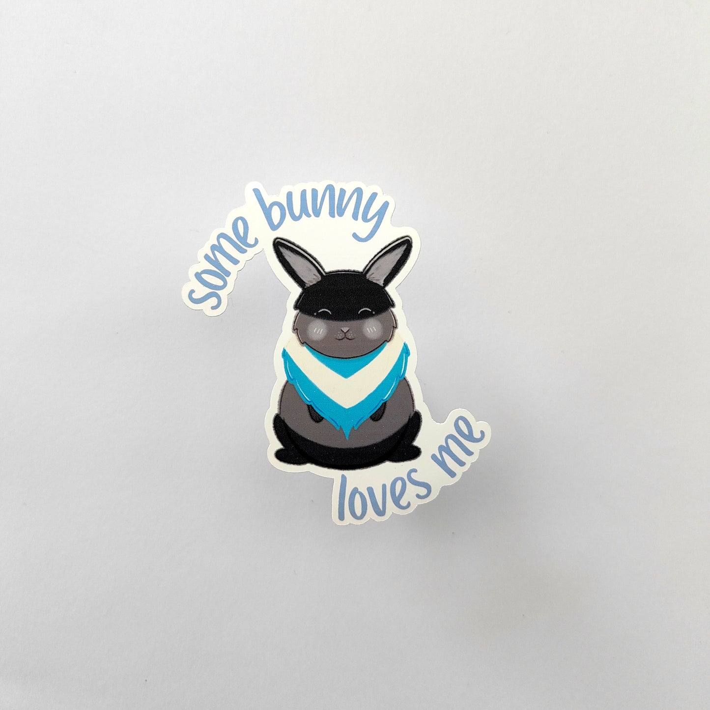 'Some Bunny Loves Me' Demiboy Pride Sticker